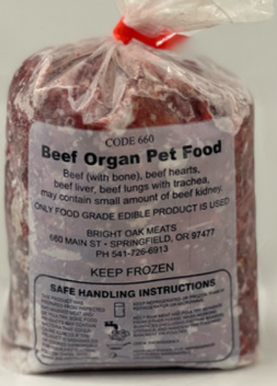 Raw Beef Organ Meat Blend - 2 Pounds